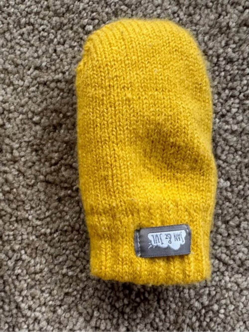 JAN & JUL Thumbless Knit Baby Mittens with Fleece size small 0-9 months